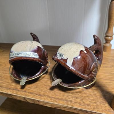 Whale ashtrays
