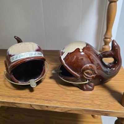 Whale ashtrays