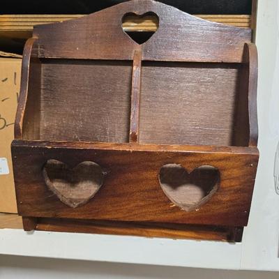 Wall mounted mail holder