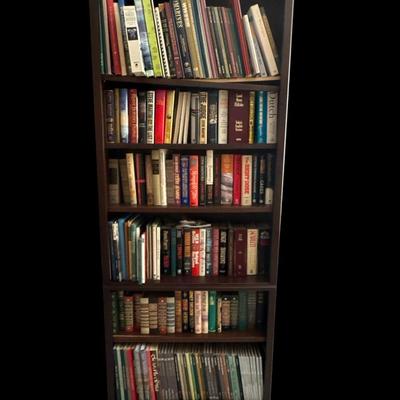Bookcase and books
