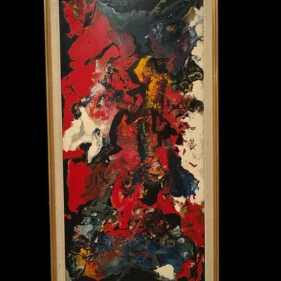 Signed oil 52” x 28”