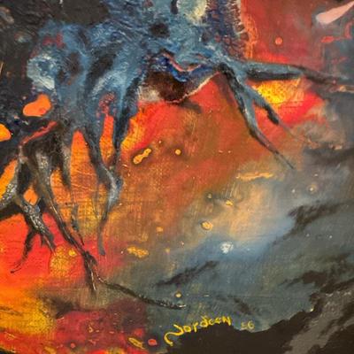 Signed oil 52” x 28”
