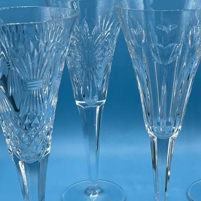5 Waterford Millennium Champagne Flutes