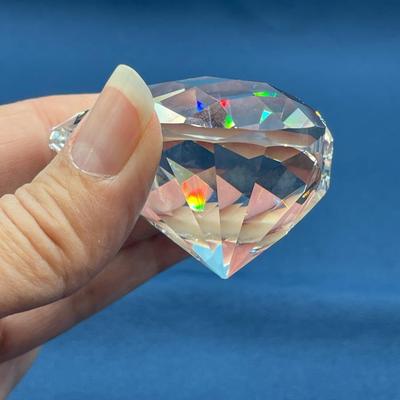 Swarovski Heart Paperweight Signed