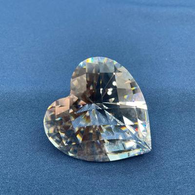 Swarovski Heart Paperweight Signed