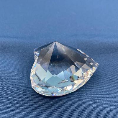 Swarovski Heart Paperweight Signed