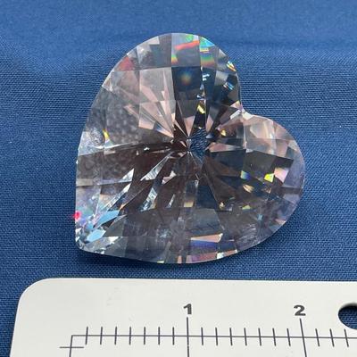 Swarovski Heart Paperweight Signed
