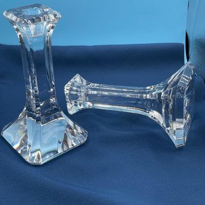 Orrefors Crystal Candlesticks