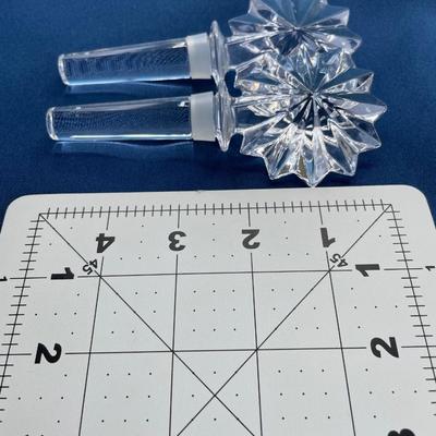 2 Waterford Crystal Wine Bottle Stoppers