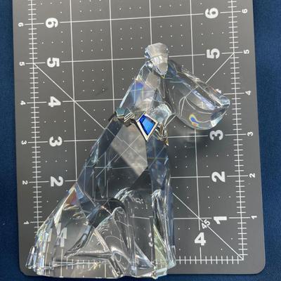 Large Swarovski Crystal Dog Figurine