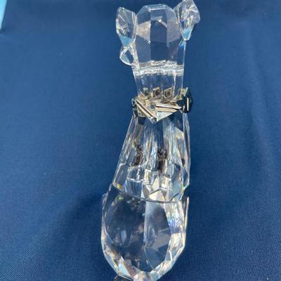 Large Swarovski Crystal Dog Figurine