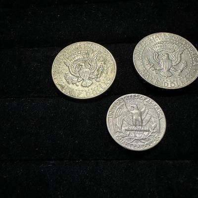1966 & 1967 KENNEDY HALF DOLLARS AND 1961 QUARTER