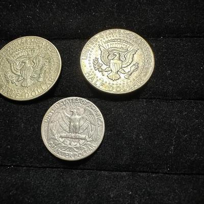 1966 & 1967 KENNEDY HALF DOLLARS AND 1961 QUARTER