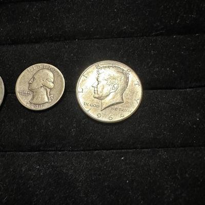 1964 & 1967 KENNEDY HALF DOLLARS AND 1941 QUARTER