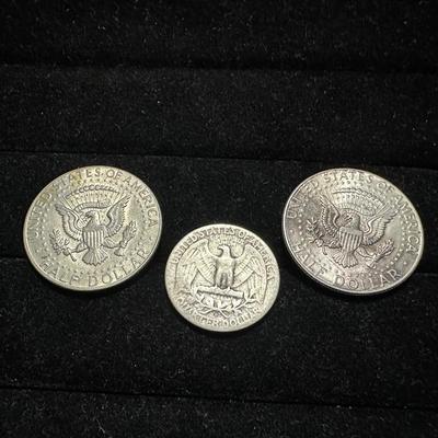 1964 & 1969 KENNEDY HALF DOLLARS AND 1957 QUARTER