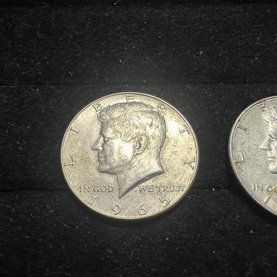 1965 & 1968 KENNEDY HALF DOLLARS