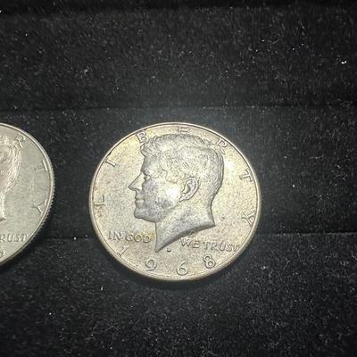 1965 & 1968 KENNEDY HALF DOLLARS
