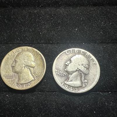 1941, 1942 & 1951 SILVER QUARTERS