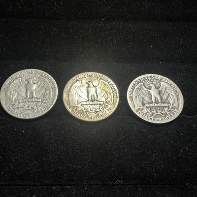 1941, 1942 & 1951 SILVER QUARTERS