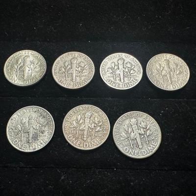 7 SILVER DIMES