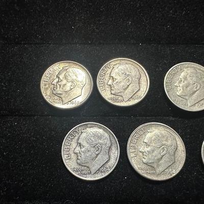 7 SILVER DIMES
