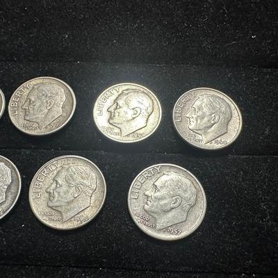 7 SILVER DIMES