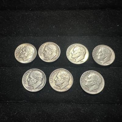 7 SILVER DIMES