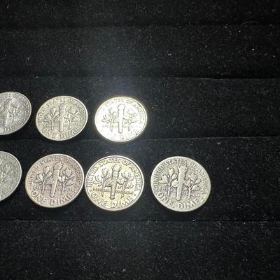 8 SILVER DIMES