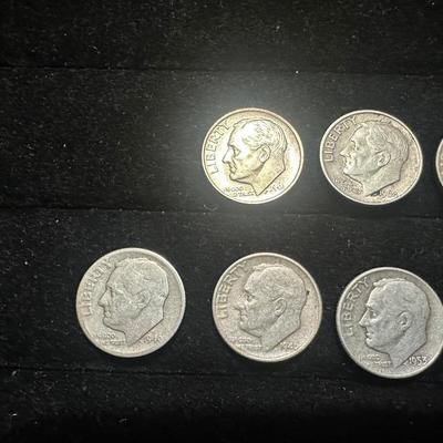 8 SILVER DIMES