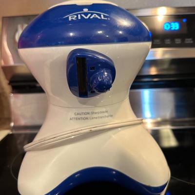 ROTARY WAFFLE MAKER, RIVAL TEFLON GRIDDLE AND A RICE STEAMER