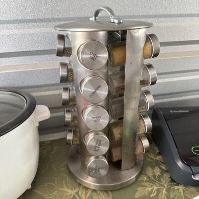 FOOD SAVER (LIKE SEAL A MEAL), ROTATING SPICE RACK AND MORE