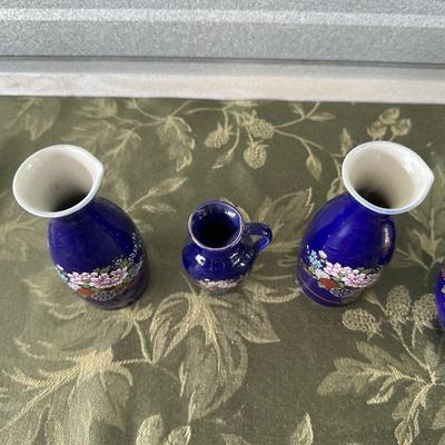 ARITA/IMARI WARE JAPANESE PORCELAIN TEA SET WITH EXTRAS