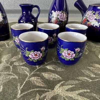 ARITA/IMARI WARE JAPANESE PORCELAIN TEA SET WITH EXTRAS