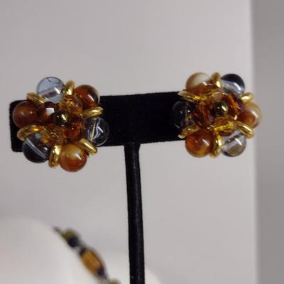 Vintage Necklace and Earring Set (#30)
