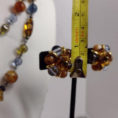 Vintage Necklace and Earring Set (#30)