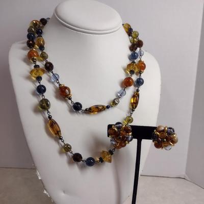 Vintage Necklace and Earring Set (#30)