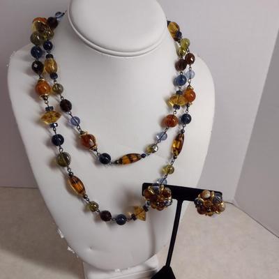 Vintage Necklace and Earring Set (#30)