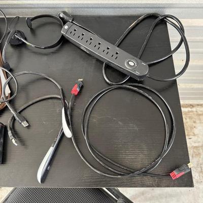 SMALL DESK AND FOLDING CHAIR, C-CHARGERS, USB NECK LIGHTS, CD FOLDER AND MORE
