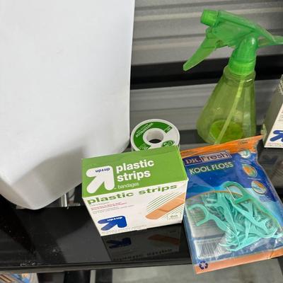 FOLDING STEP STOOL, WASTE CANS, LAUNDRY HAMPER, NEW BANDAIDS AND MORE