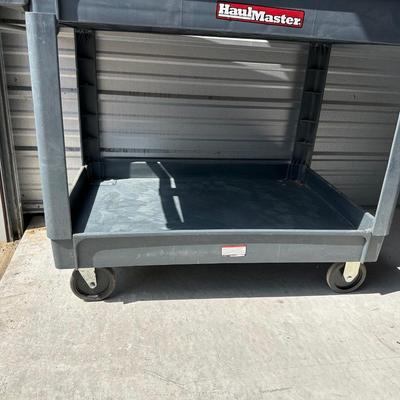 HEAVY DUTY HAUL MASTER 2 TIER CART ON WHEELS