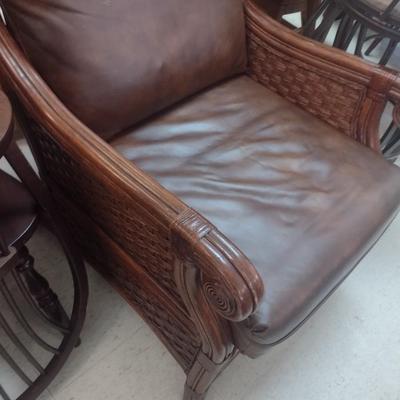 Leather Cushion Chair