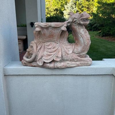 Large Camel Plant Stands (pair) 23”t 30”l