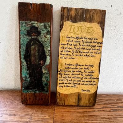 Lot 54 Wood plaques
