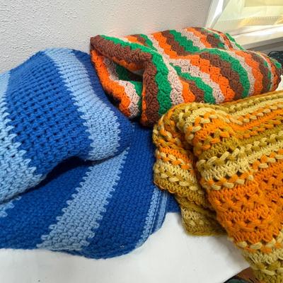 Lot 114 Crochet throws