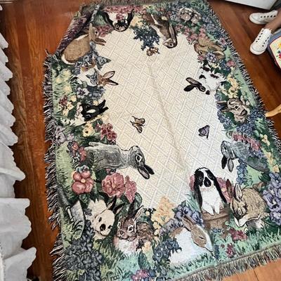 Lot 116 Holiday tapestry throws