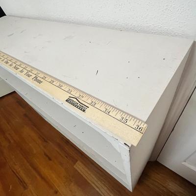 Lot 121 White book shelf
