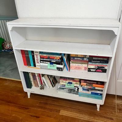 Lot 121 White book shelf