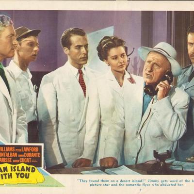 On an Island with You 1948 original vintage lobby card