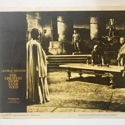 The Greatest Story Ever Told original 1965 vintage lobby card