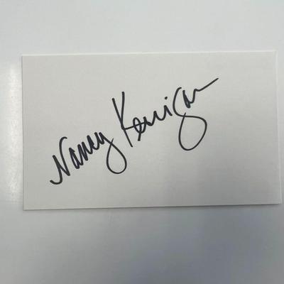 Figure Skating Champion Nancy Kerrigan original signature